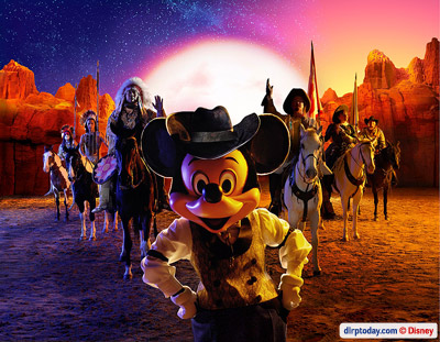 Mickey in Buffalo Bill's Wild West Show