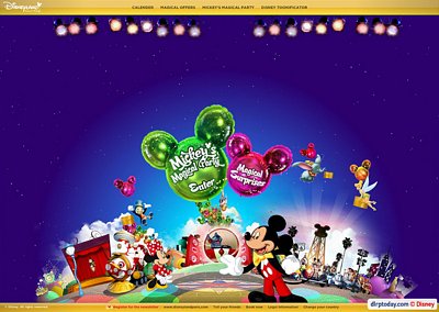 Mickey's Magical Party website