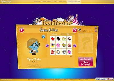 Mickey's Magical Party website