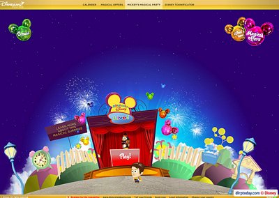 Mickey's Magical Party website