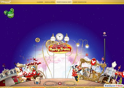 Mickey's Magical Party website