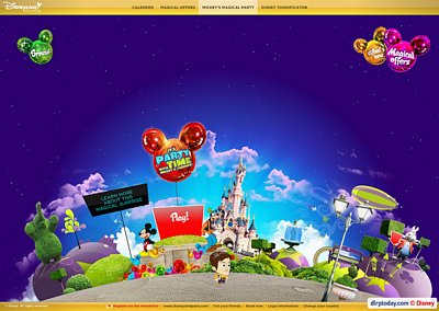 Mickey's Magical Party website