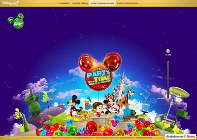 Mickey's Magical Party website