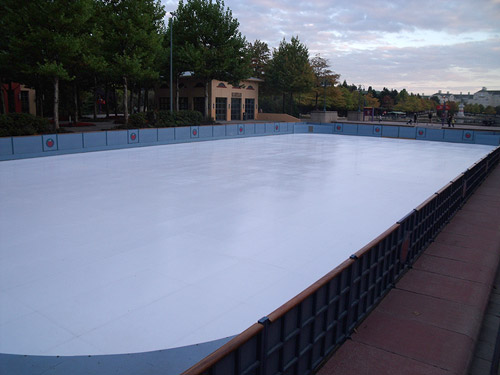 Rockefeller rink at Hotel New York goes synthetic