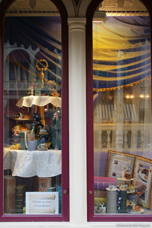 Main Street shop windows