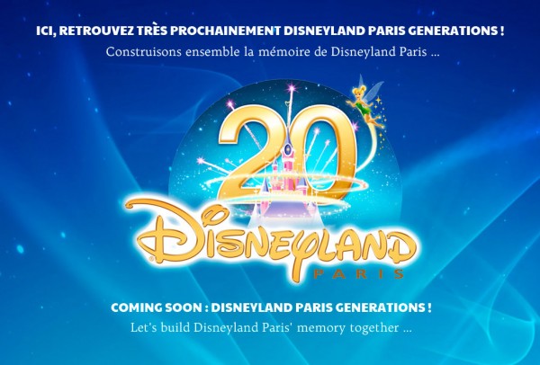 Disneyland Paris Generations website