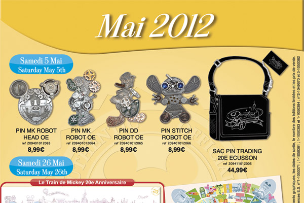 Pin Trading May 2012 releases