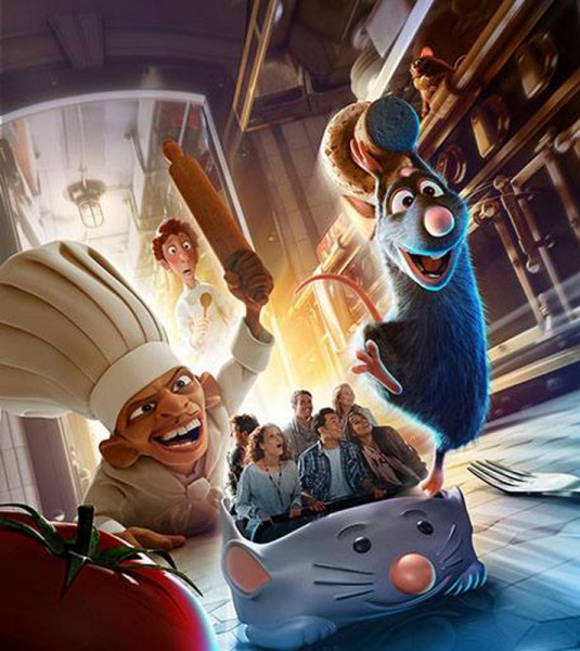 Ratatouille: L’Aventure Totalement Toquée de Rémy kitchen calamity dark ride key visual concept artwork