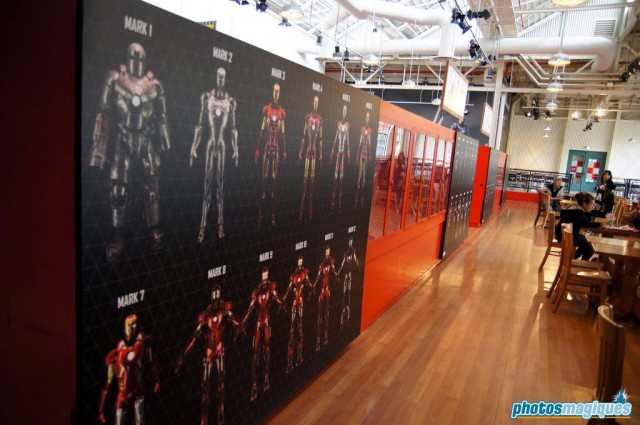 Iron Man room at Disney Blockbuster Cafe