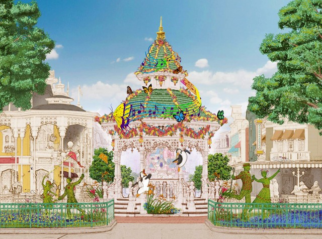 Disneyland Paris Spring Festival concept art - Swing into Spring