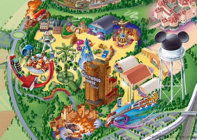 Ratatouille Walt Disney Studios Park Disneyland Paris 2014 Resort Map