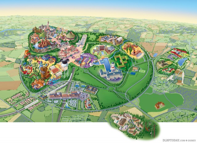 Ratatouille Walt Disney Studios Park Disneyland Paris 2014 Resort Map