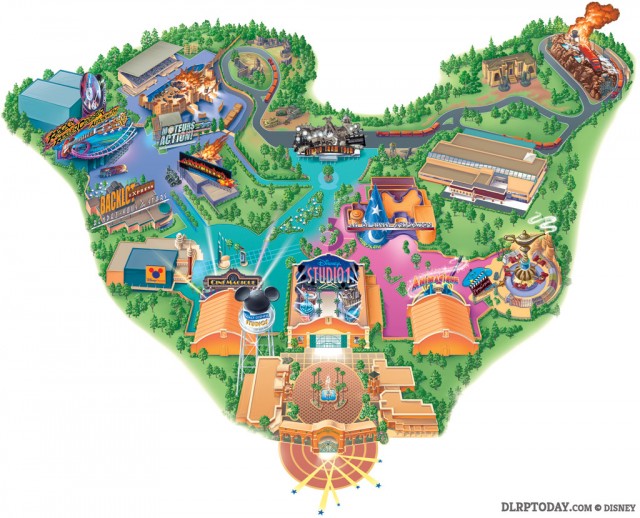 Walt Disney Studios Park 2002 Map Disneyland Paris