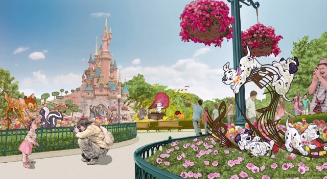 Swing into Spring Disneyland Paris season festival concept art