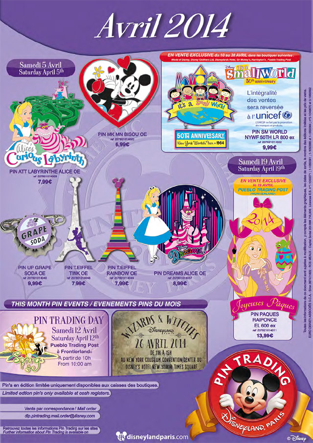 Disneyland Paris Pin Trading April 2014