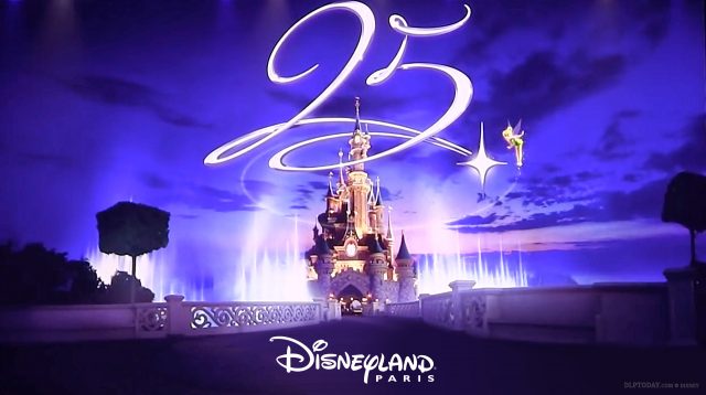 Disneyland Paris 25th Anniversary celebration logo visual artwork preview