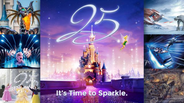 Disneyland Paris 25th Anniversary announcement: new parade, shows & attractions confirmed: It's Time to Sparkle - Disney Illuminations, Disney Stars on Parade, Hyperspace Mountain, Star Tours