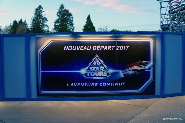Star Tours: The Adventures Continue - L'Aventure Continue construction Disneyland Paris
