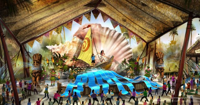 Hong Kong Disneyland multi-year expansion project - Moana's Village Festival - Adventureland Show Place