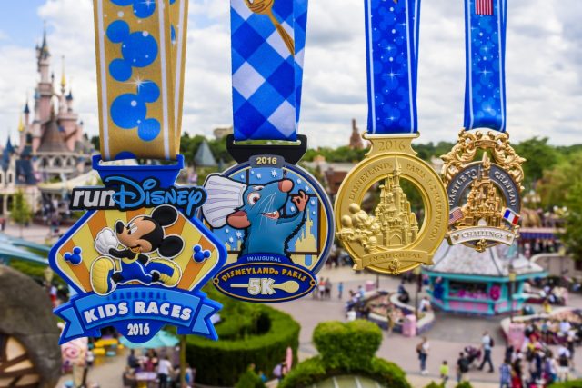 Disneyland Paris Half Marathon Weekend 2016 Medals - runDisney Val d'Europe