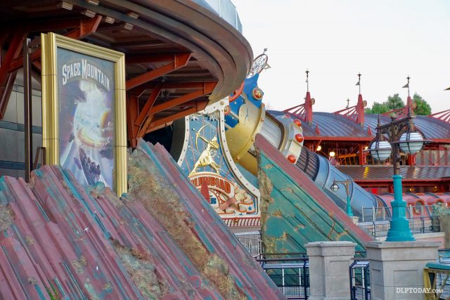 Space Mountain at Disneyland Paris poster and Columbiad Cannon