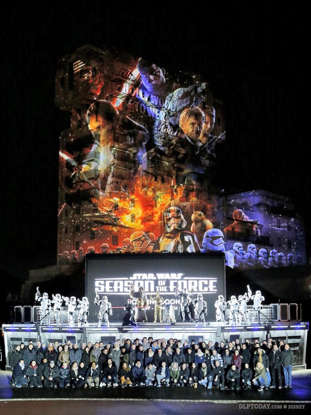 Season of the Force grand opening crew production team at Disneyland Paris