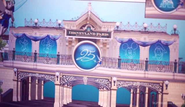 Disneyland Paris 25th Anniversary decorations 2017