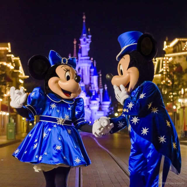 Mickey and Minnie's "sparkling blue" Disneyland Paris 25th Anniversary outfits revealed