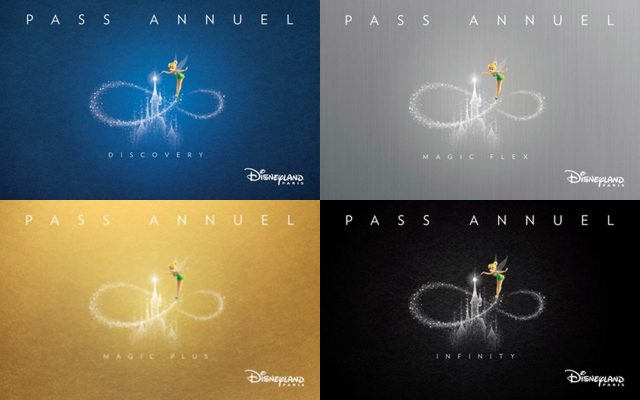 Disneyland Paris Annual Passes Pass Annuel Discovery, Magic Flex, Magic Plus, Infinity