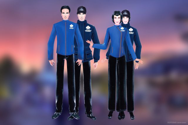 Discoveryland cast member costumes for Star Tours: The Adventures Continue and Star Wars Hyperspace Mountain at Disneyland Paris