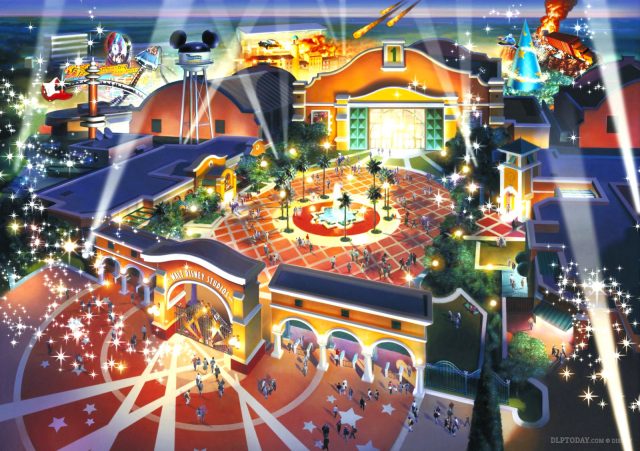 Original 2002 Walt Disney Studios Park promotional artwork