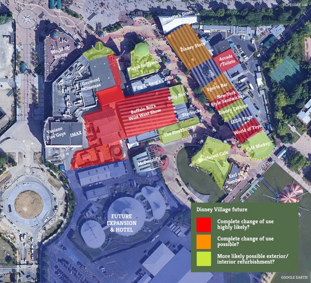 Disney Village future map: what's most likely to change?