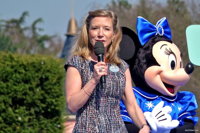 Catherine Powell at Disneyland Paris 25th Anniversary opening ceremony