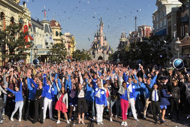 Catherine Powell at Disneyland Paris 25th Anniversary celebration