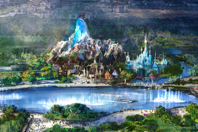 Arendelle: World of Frozen Walt Disney Studios Park Disneyland Paris expansion land original rendering