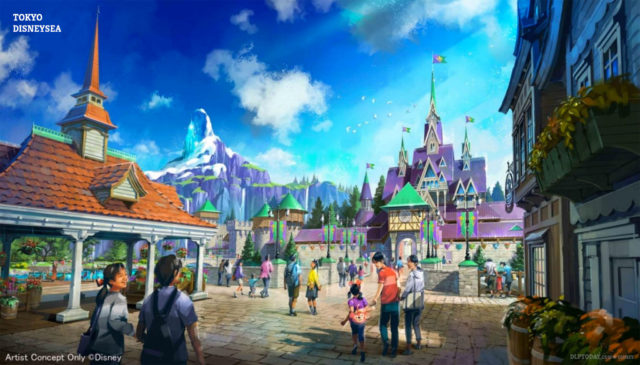 Tokyo DisneySea Fantasy Springs Frozen concept art