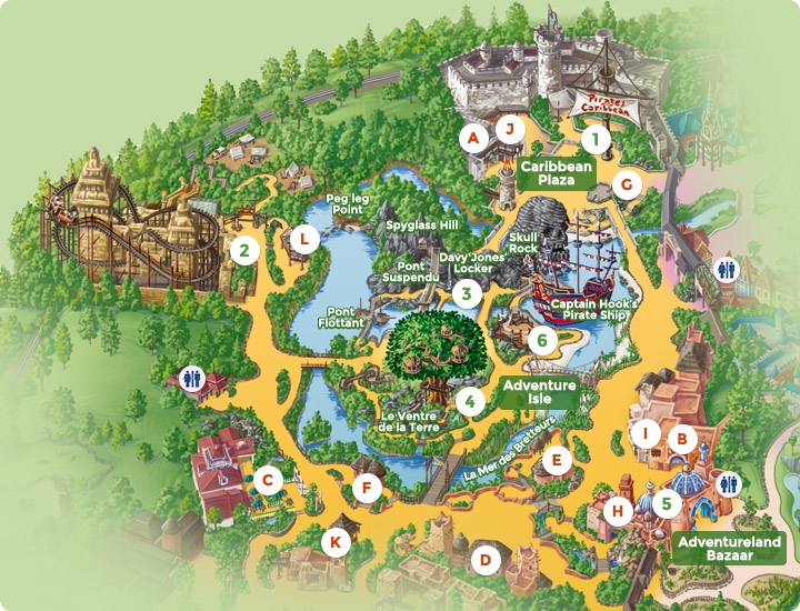 disney magic kingdom frontierland map pin shop